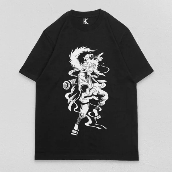 Remera negra jiraiya v1