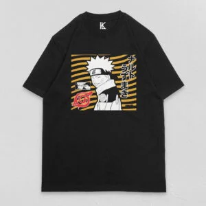 Remera negra naruto uzumaki v10