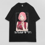 Remera negra sakura