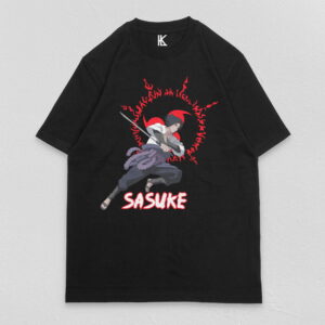 Remera negra sasuke uchiha v4