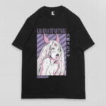 Remera negra Kaguya Ahegao