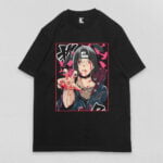 Remera negra itachi uchiha V2