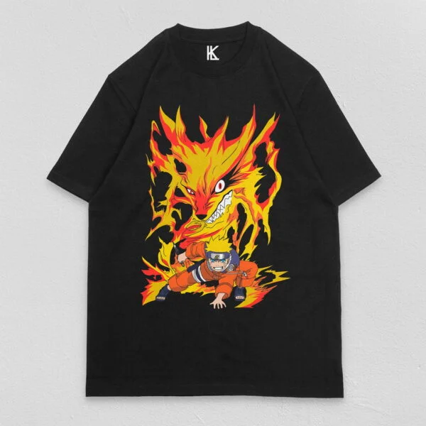 Remera negra naruto V8