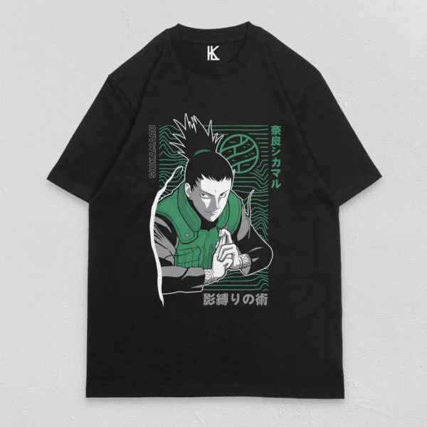 Remera negra Shikamaru