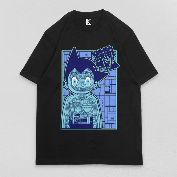 Remera negra Atom V1