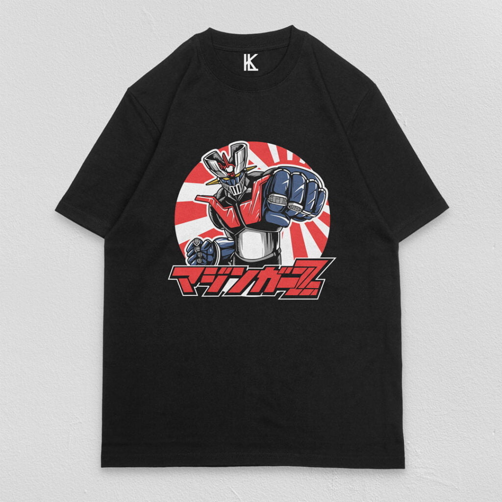 Maglietta Mazinger Z Pugno, Cotone, Stampa DTG