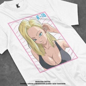 remera de androide 18 v4