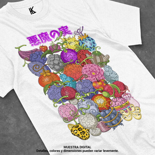 remera de frutas del diablo