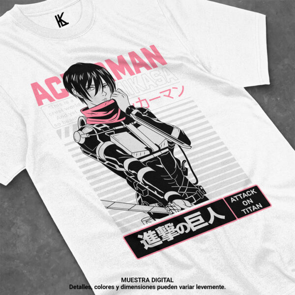 remera de mikasa ackerman v13