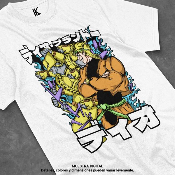 remera de dio brando x the world