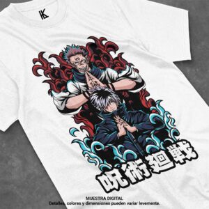 remera de gojo x sukuna v1