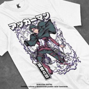 remera de levi ackerman v13