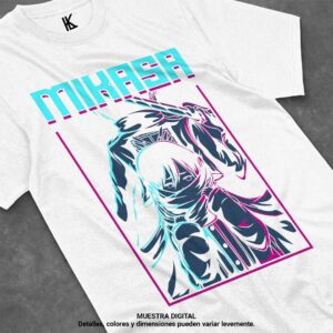 remera de mikasa ackerman v10