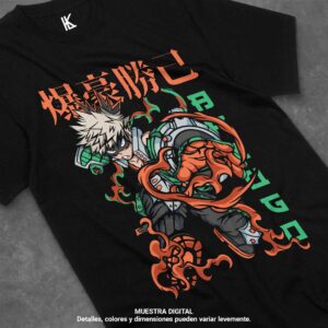 remera de katsuki bakugo v8