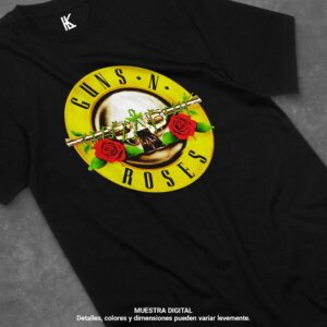 remera de guns & roses