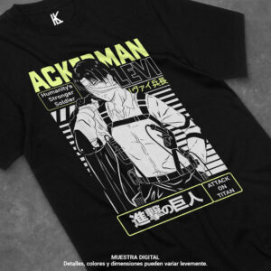 remera de levi ackerman v17