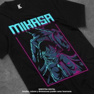 remera de mikasa ackerman v10