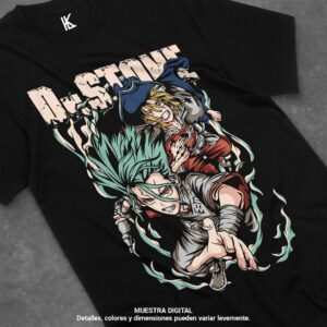 remera de senku x ryusui