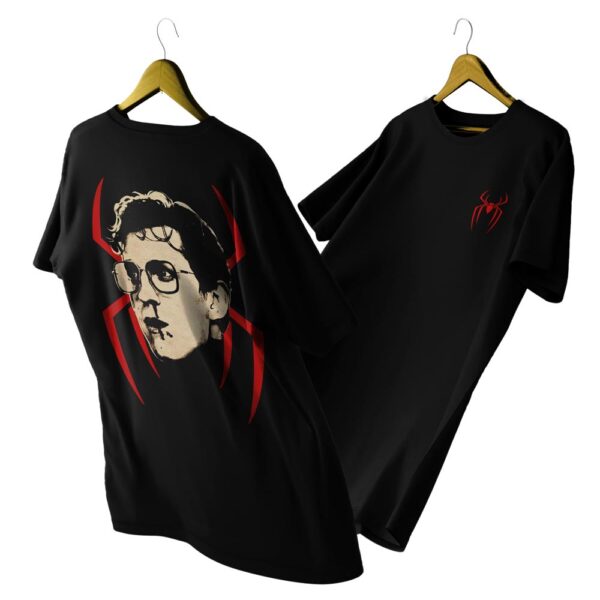 remera negra spider man v27