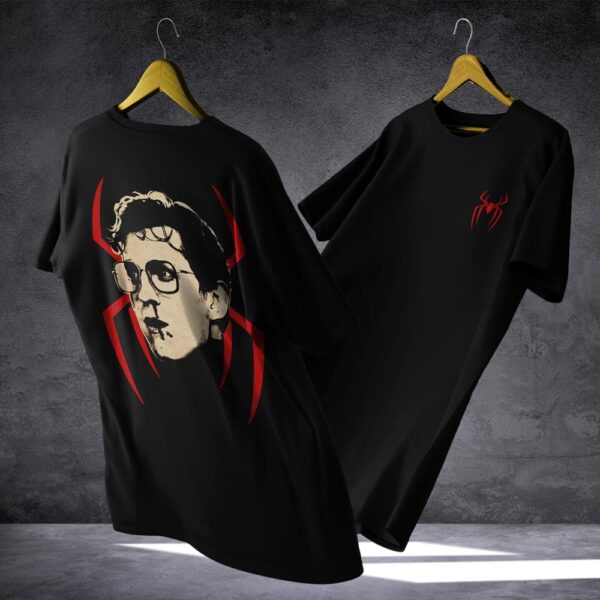 remera negra spider man v27