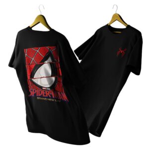 remera negra spider man v28