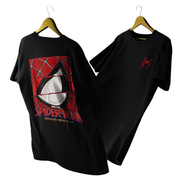 remera negra spider man v28