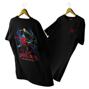 remera negra spider man v29