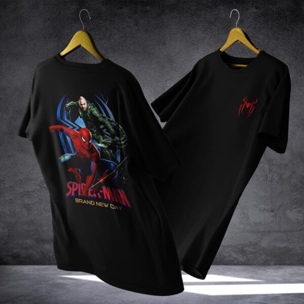 remera negra spider man v29